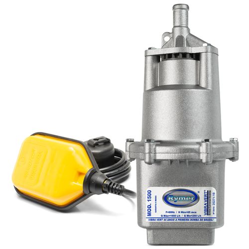 Bomba Submersa De Poço Rymer 1500 + Boia De Nivel em 220V