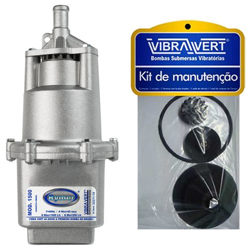 Bomba Submersa De Poço Rymer 1500 + Kit de Manutenção Extra em 220V