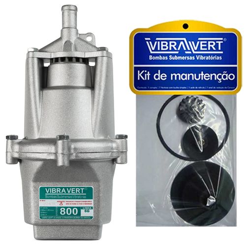 Bomba Submersa De Poço + Kit de Manutenção Extra Vibra Vert 800 220V