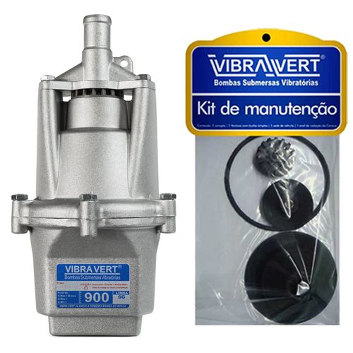 Bomba Submersa De Poço + Kit de Manutenção Extra Vibra Vert 900 220V