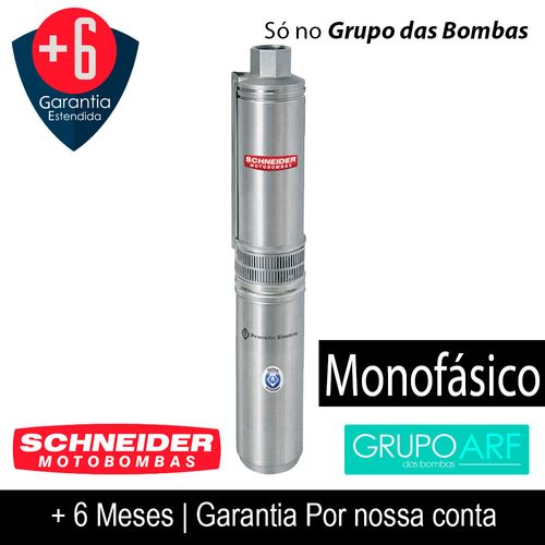 Bomba Submersa Schneider SUB10 07S4E8 3/4Cv Monofasico 2 Fios 220V