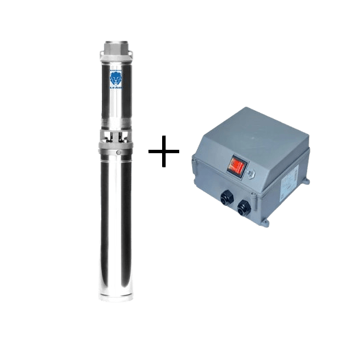 Bomba Submersa Leão 4" Polegadas 4R3PA-09 3/4Cv 250v Monofasico B25 Com Painel