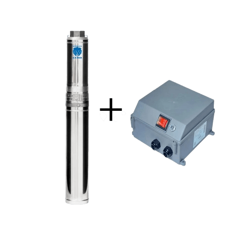 Bomba Submersa Leão 4" Polegadas 4R4IA-09 1Cv 220V Monofasico B25 Com Painel